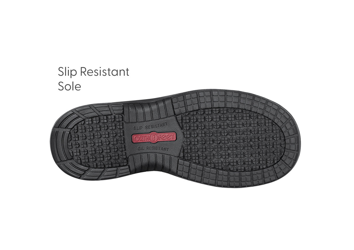 Orthofeet Onyx Hands-Free Work Shoes (Men's) - Black 01
