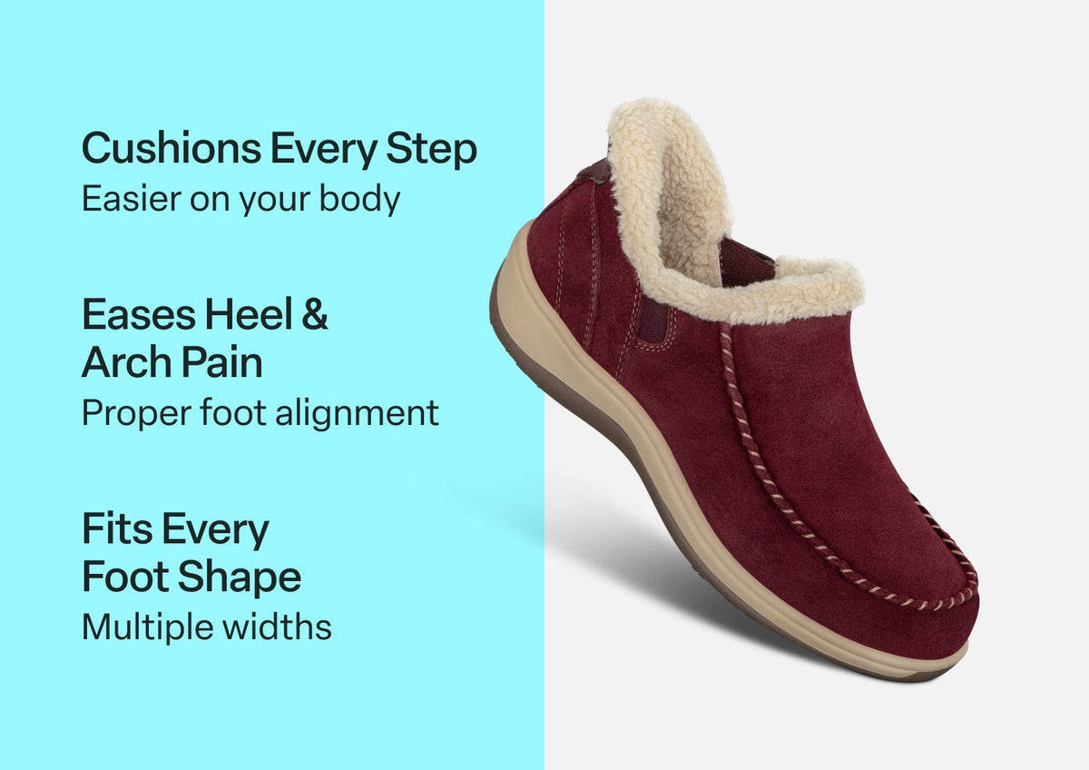 Orthofeet Lorin Hands-Free (Women's) - Bordeaux 01