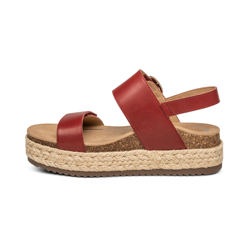 Aetrex Vania Arch Support Platform Sandal