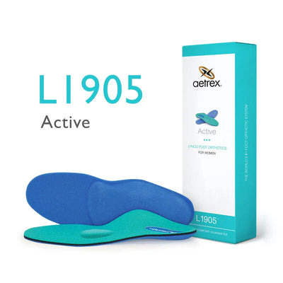 Aetrex Women's Active Orthotics W/ Metatarsal Support