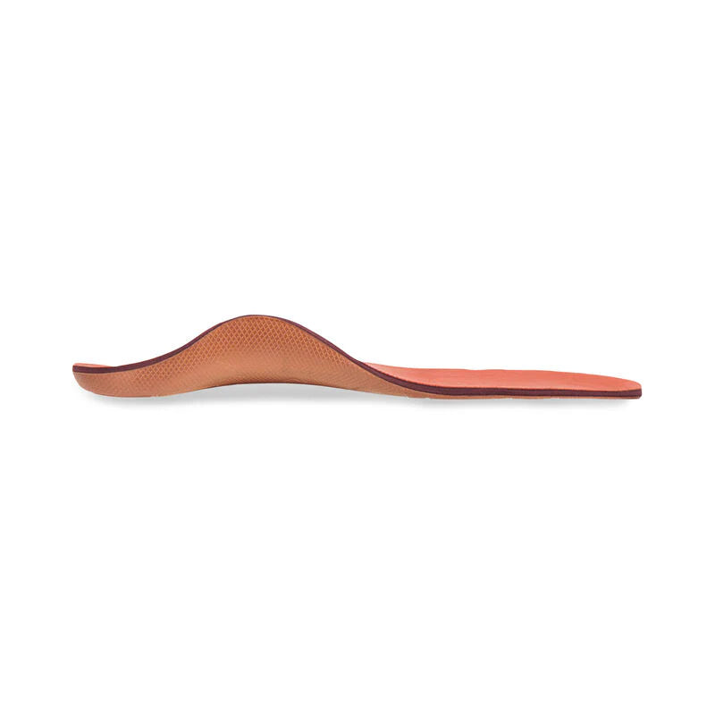 Angled underside view of the Aetrex Premium Memory Foam orthotic