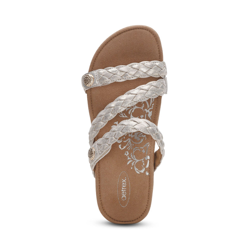 Aetrex Josie Braided Slide