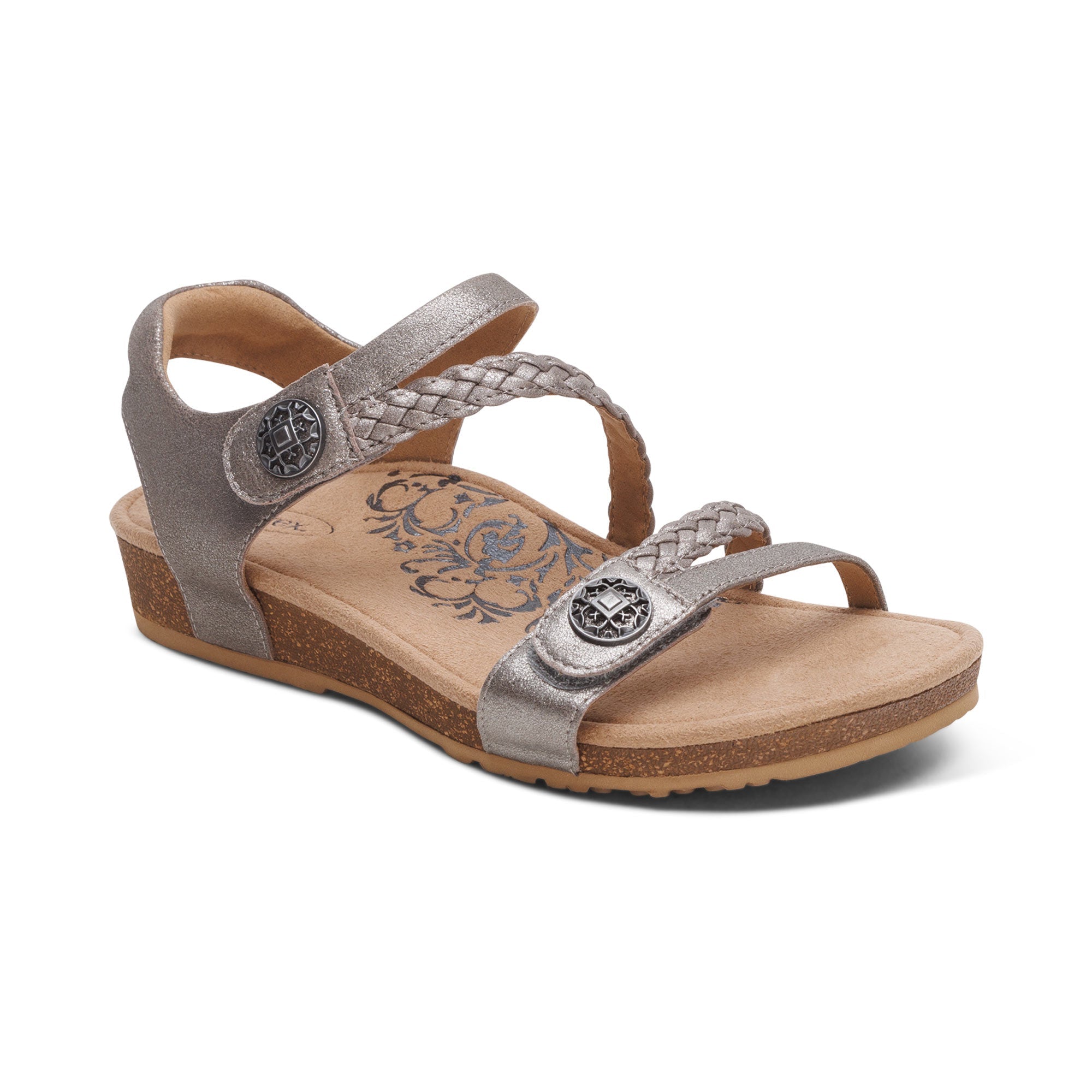 Aetrex Jillian - Brushed Silver 117