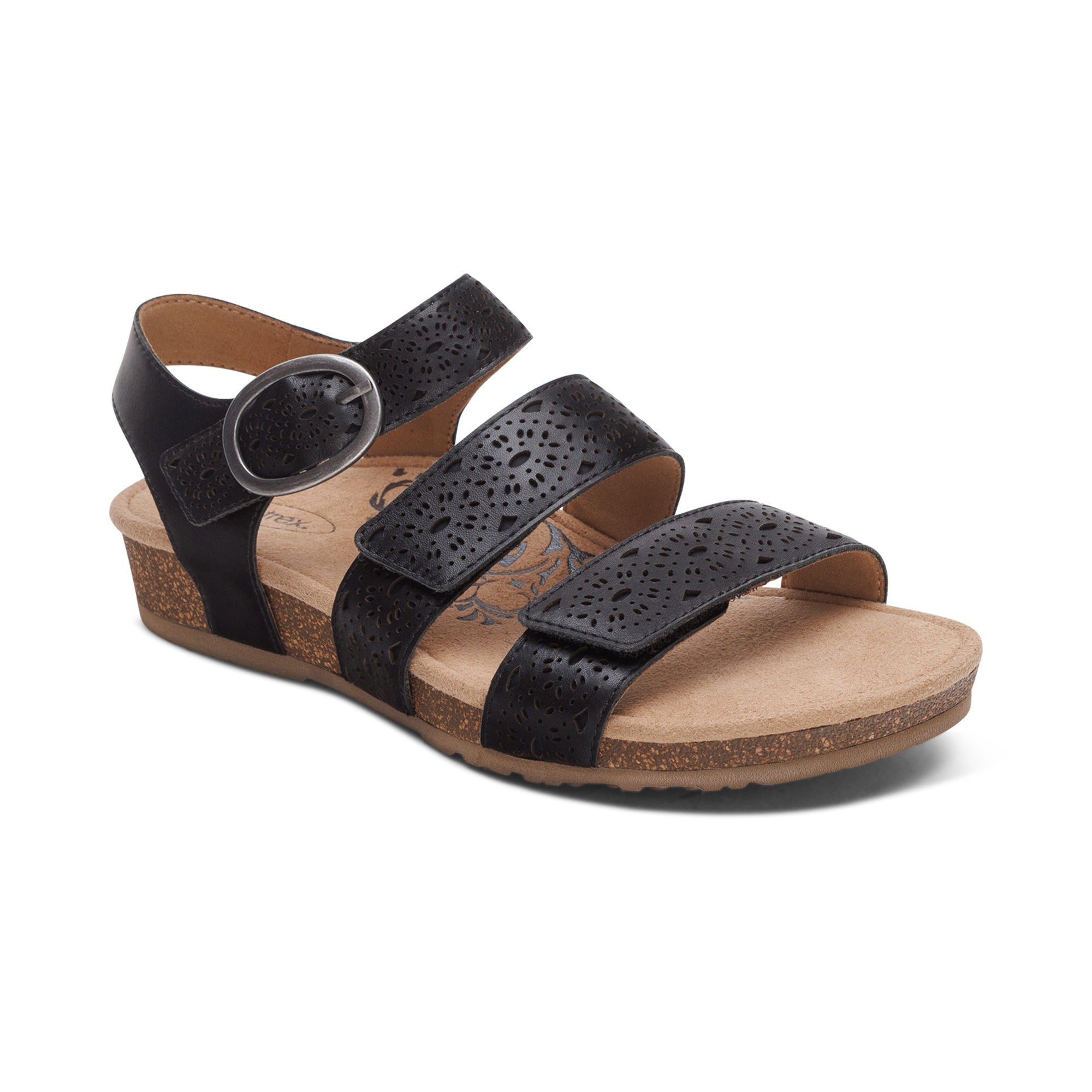 Aetrex Lilly - Black Cutout 105