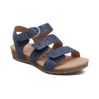 Aetrex Lilly - Navy Cutout 104