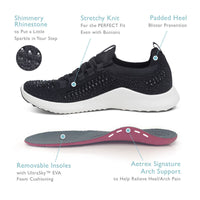 Aetrex Carly - White Sparkle 111