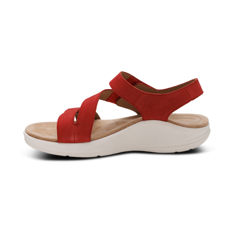Aetrex Savannah Adjustable Quarter Strap Sandal