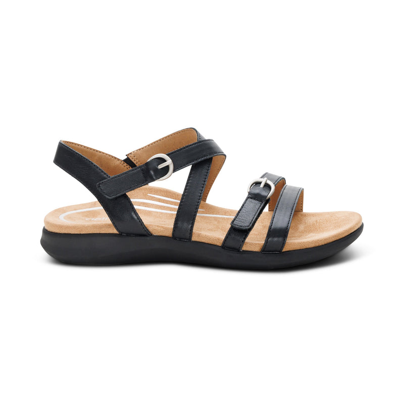 Aetrex Hadley Adjustable Quarter Strap Sandal
