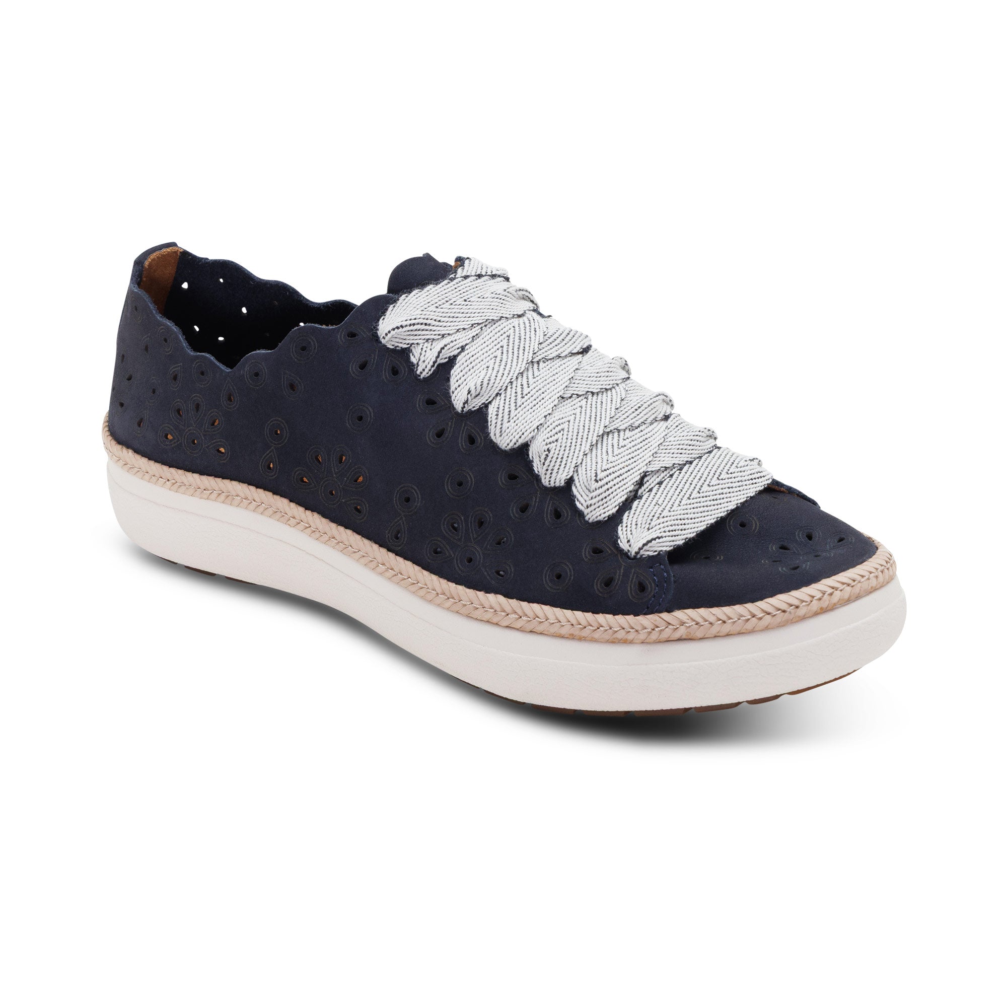 Aetrex Charlotte - Navy Nubuck 107