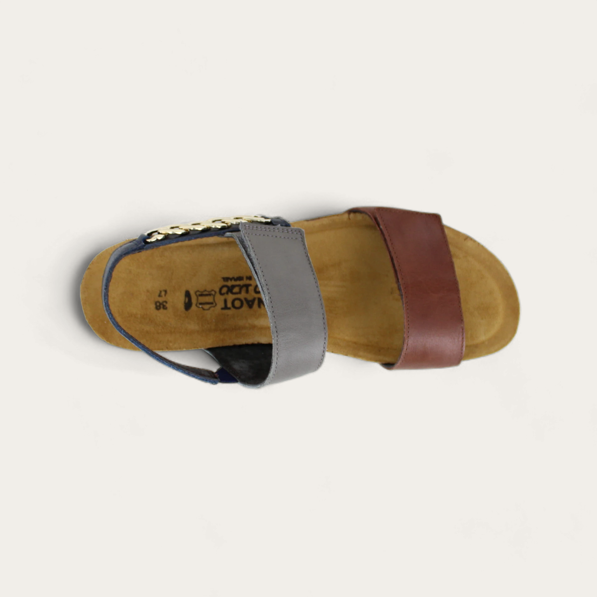 Naot Eliana - Soft Chestnut Lthr/Foggy Gray Lthr/Soft Ink Lthr 105