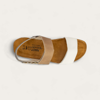 Naot Eliana - Soft White Lthr/Khaki Beige Lthr/Foggy Gray Lthr 106