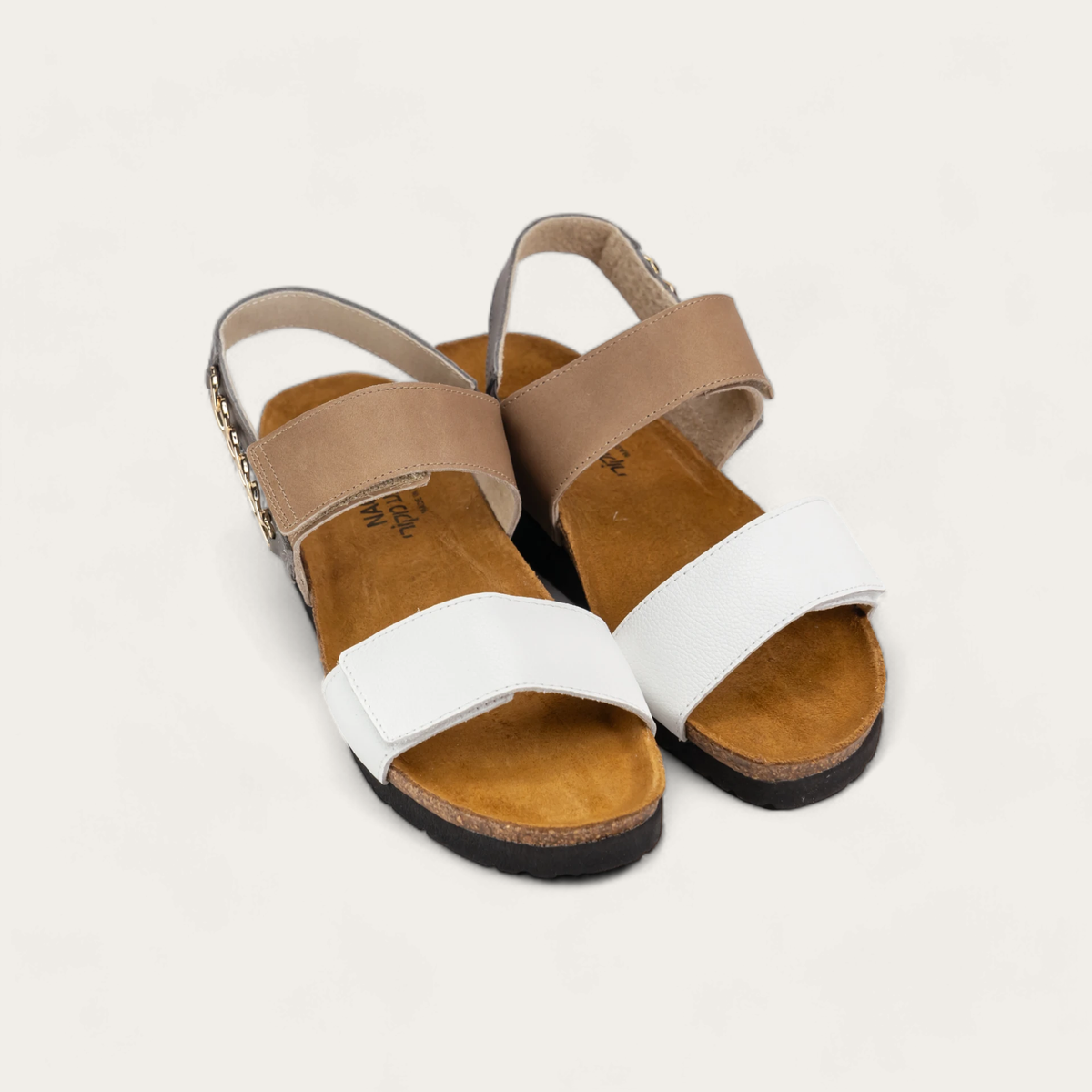 Naot Eliana - Soft White Lthr/Khaki Beige Lthr/Foggy Gray Lthr 106