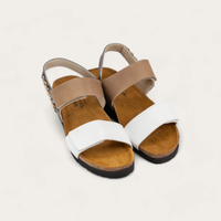 Naot Eliana - Soft White Lthr/Khaki Beige Lthr/Foggy Gray Lthr 106