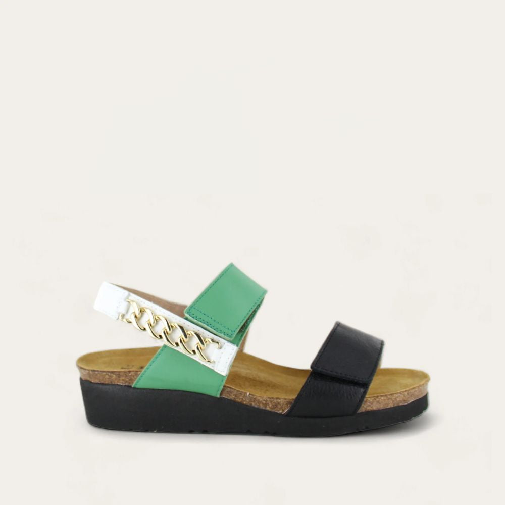 Naot Eliana - Soft Black Lthr/Soft Jade Lthr/Soft White Lthr 104