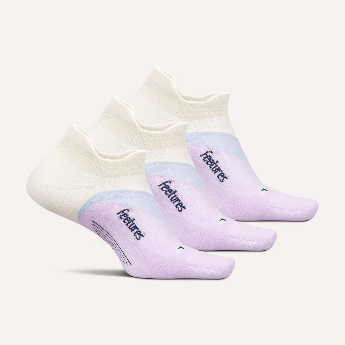 Feetures Elite Light Cushion No Show Tab Lilac Breeze Mix 3-Pack 303