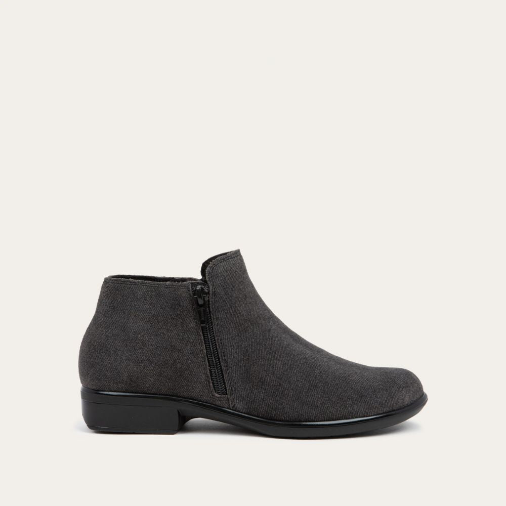 Naot Helm - Black Embossed Suede 105