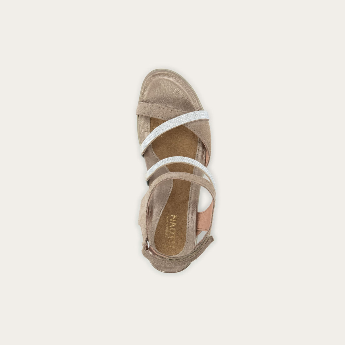 Naot Innovate - Almond Suede with Clear Rhinestones 101