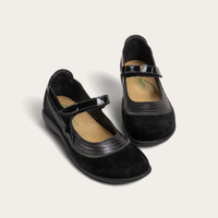 Naot Kirei - Black Madras/Black Suede/Black Patent 102