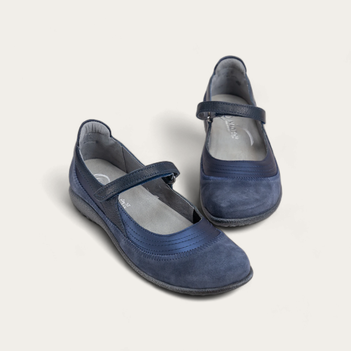 Naot Kirei - Polar Sea Lthr/Midnight Blue Suede/Soft Ink Lthr 106
