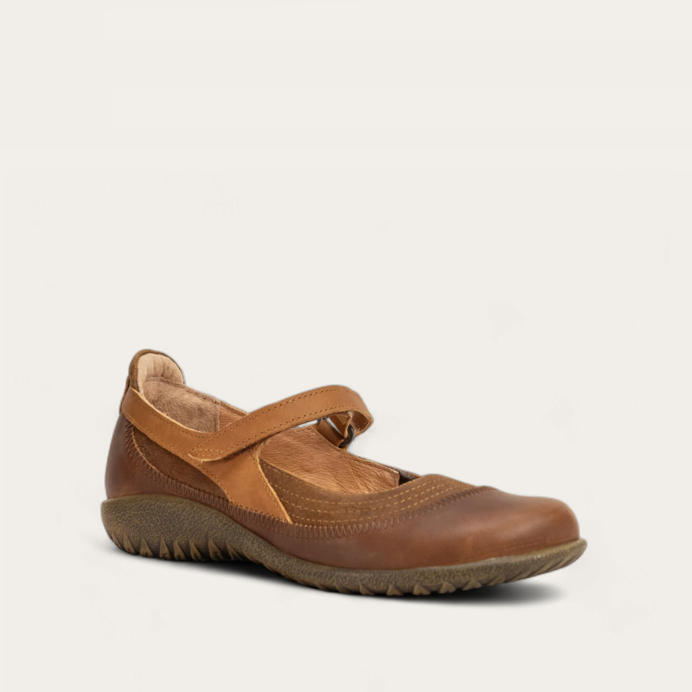 Naot Kirei - Latte Brown Leather/Antique Brown Suede/Saddle Brown 109
