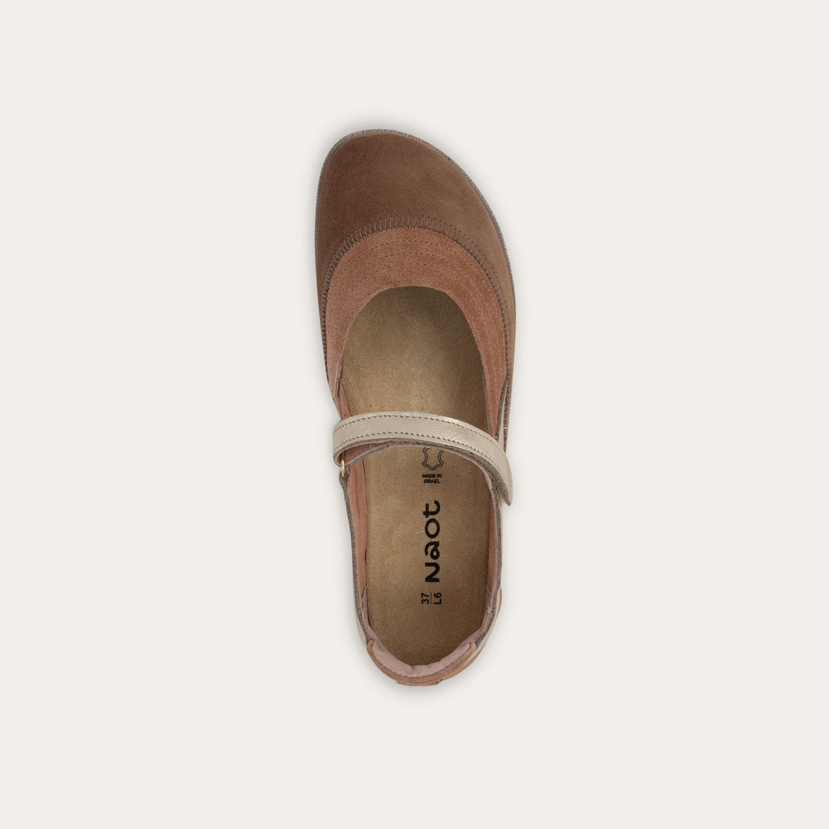 Naot Kirei - Rosewood Suede/Cedar Brown Suede/Radiant Gold Lthr 107