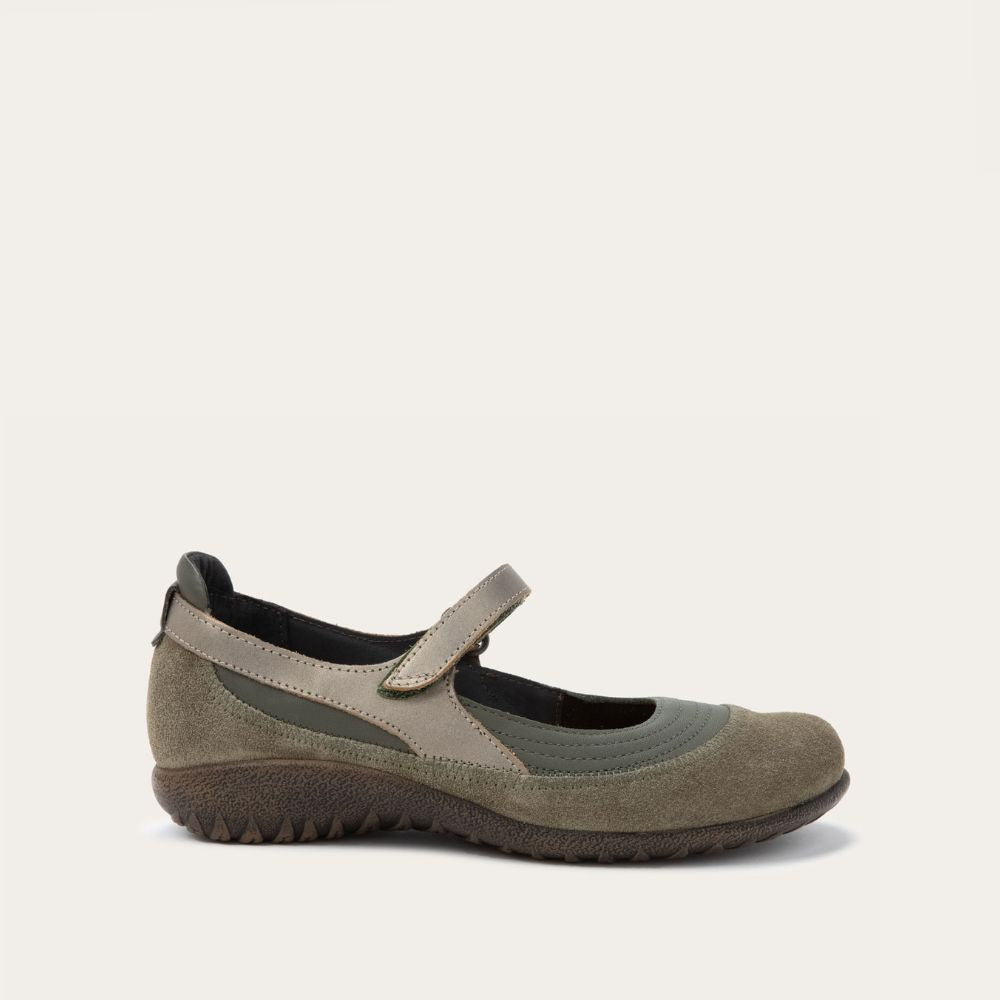 Naot Kirei - Soft Green Lthr / Hunter Green Suede / Pewter Lthr 108