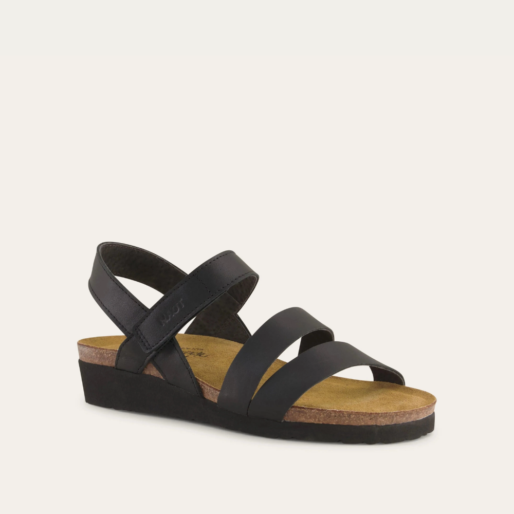Naot Kayla Wide - Black Matte Leather 105