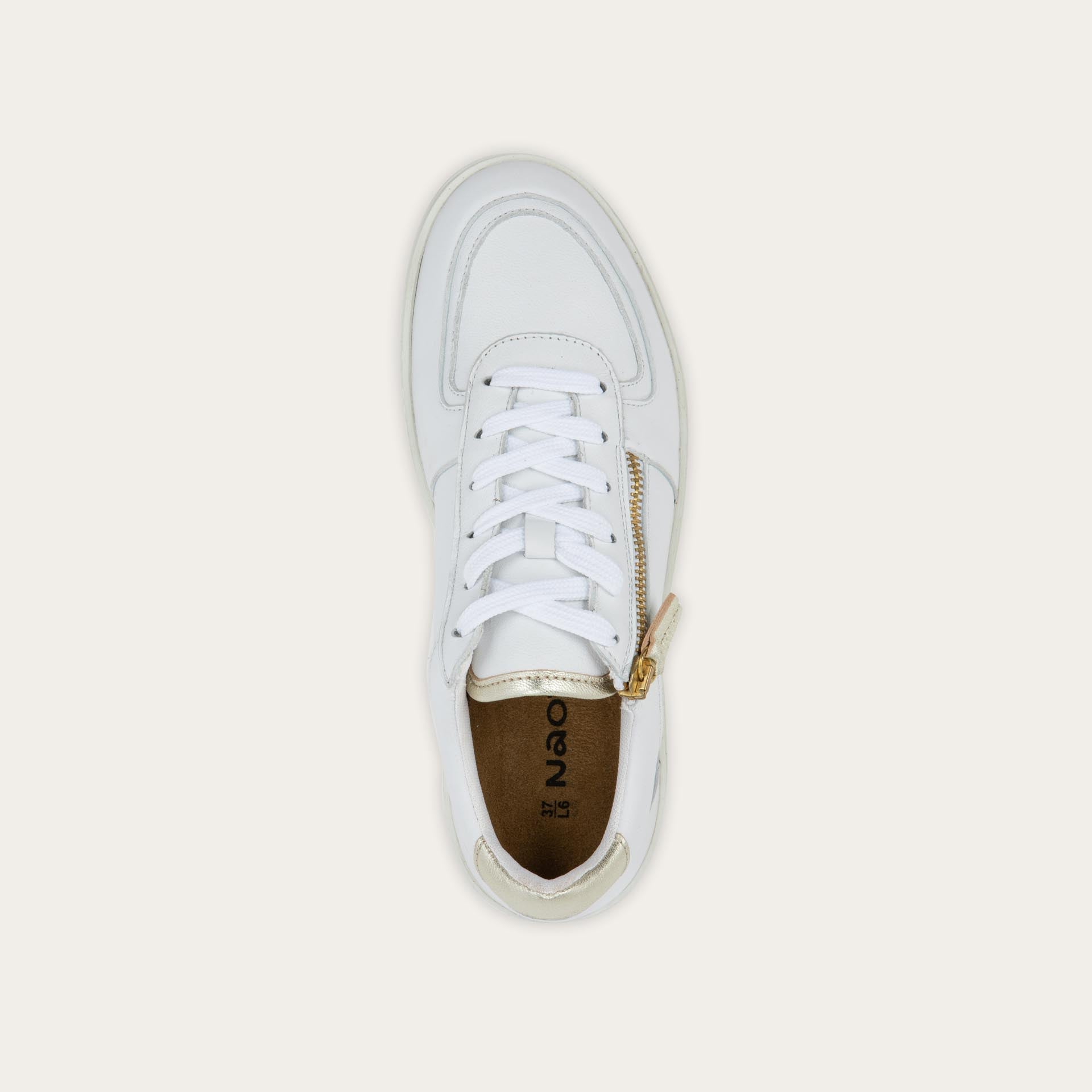 Naot Newbury - White/Gold Combo 101