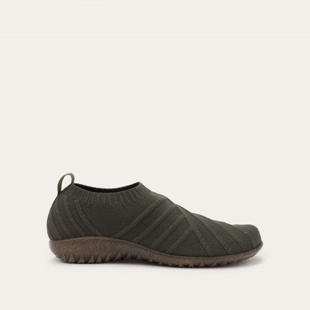 Naot Okahu - Olive/Gold Sparkle Knit 109