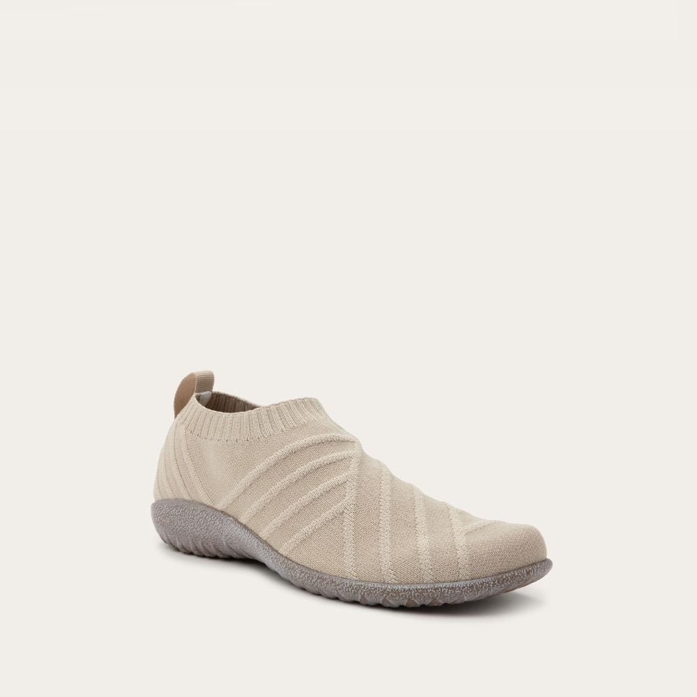 Naot Okahu - Taupe/Gold Sparkle Knit 110