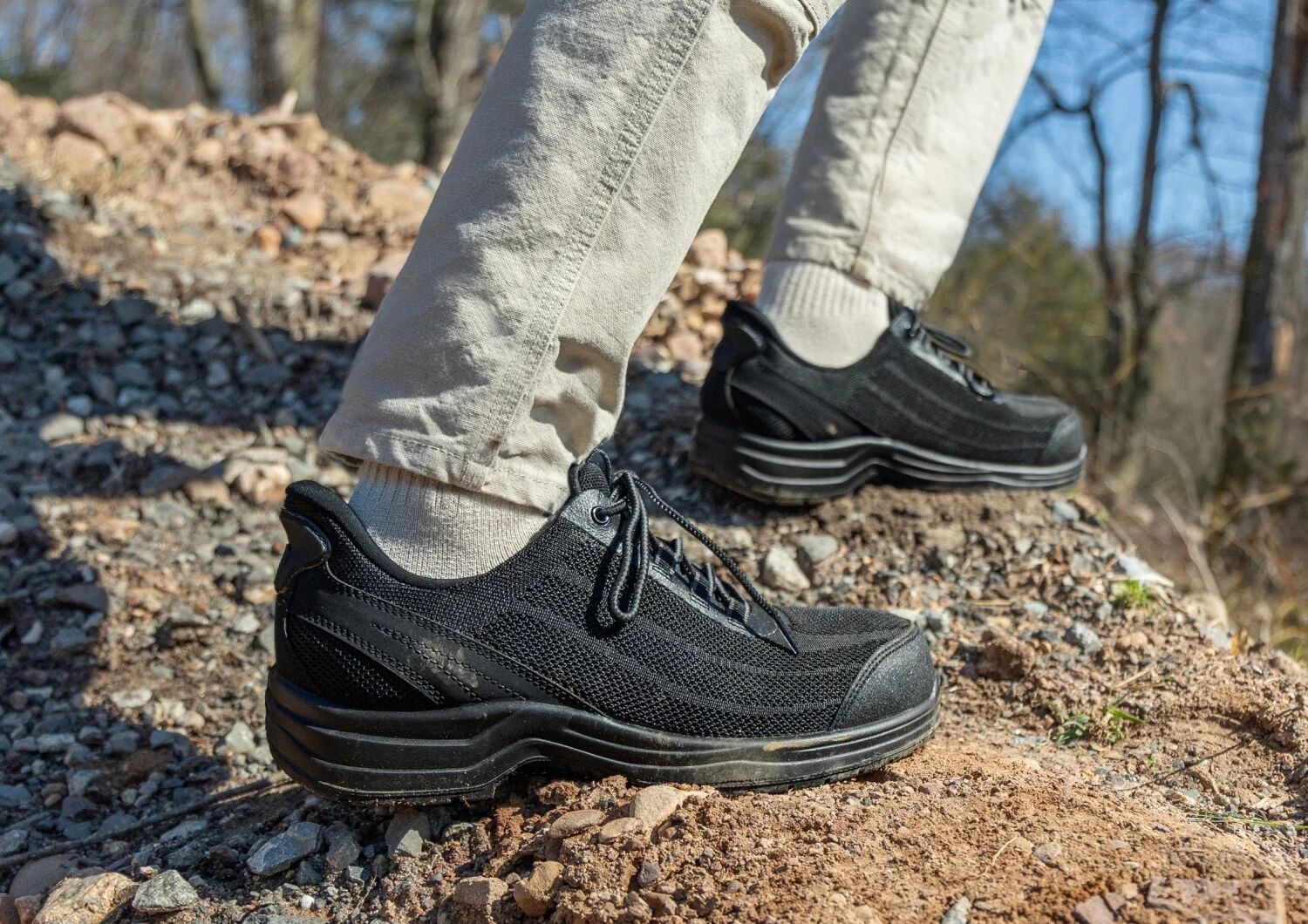 Orthofeet Onyx Hands-Free Work Shoes (Men's) - Black 02