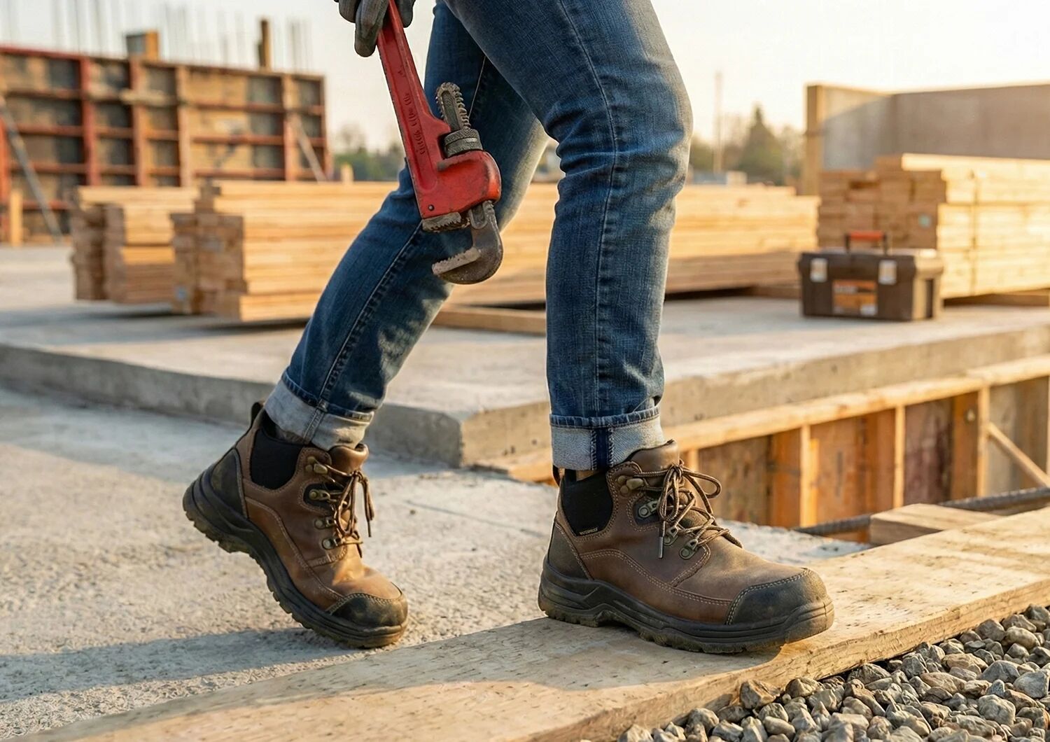 Orthofeet Quartz Hands-Free Work Boots (Women's) - Brown 06