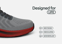 Gray/Red