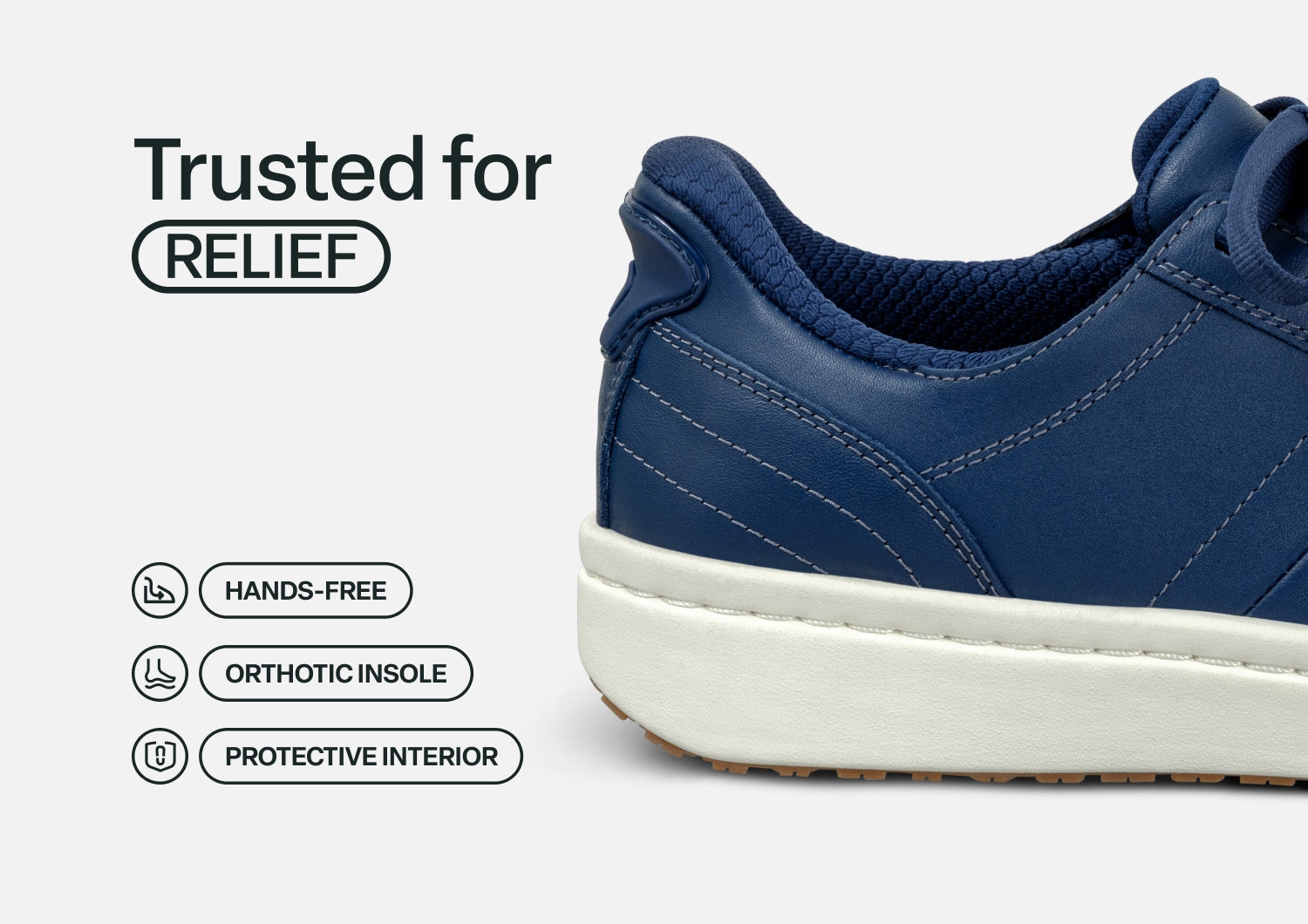 Orthofeet Wander Hands-Free (Women's) - Navy 02