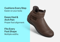 Orthofeet Blaire Hands-Free (Women's) - Chocolate 01