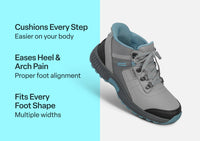 Orthofeet Carmel Hands-Free Waterproof (Women's) - Gray 01
