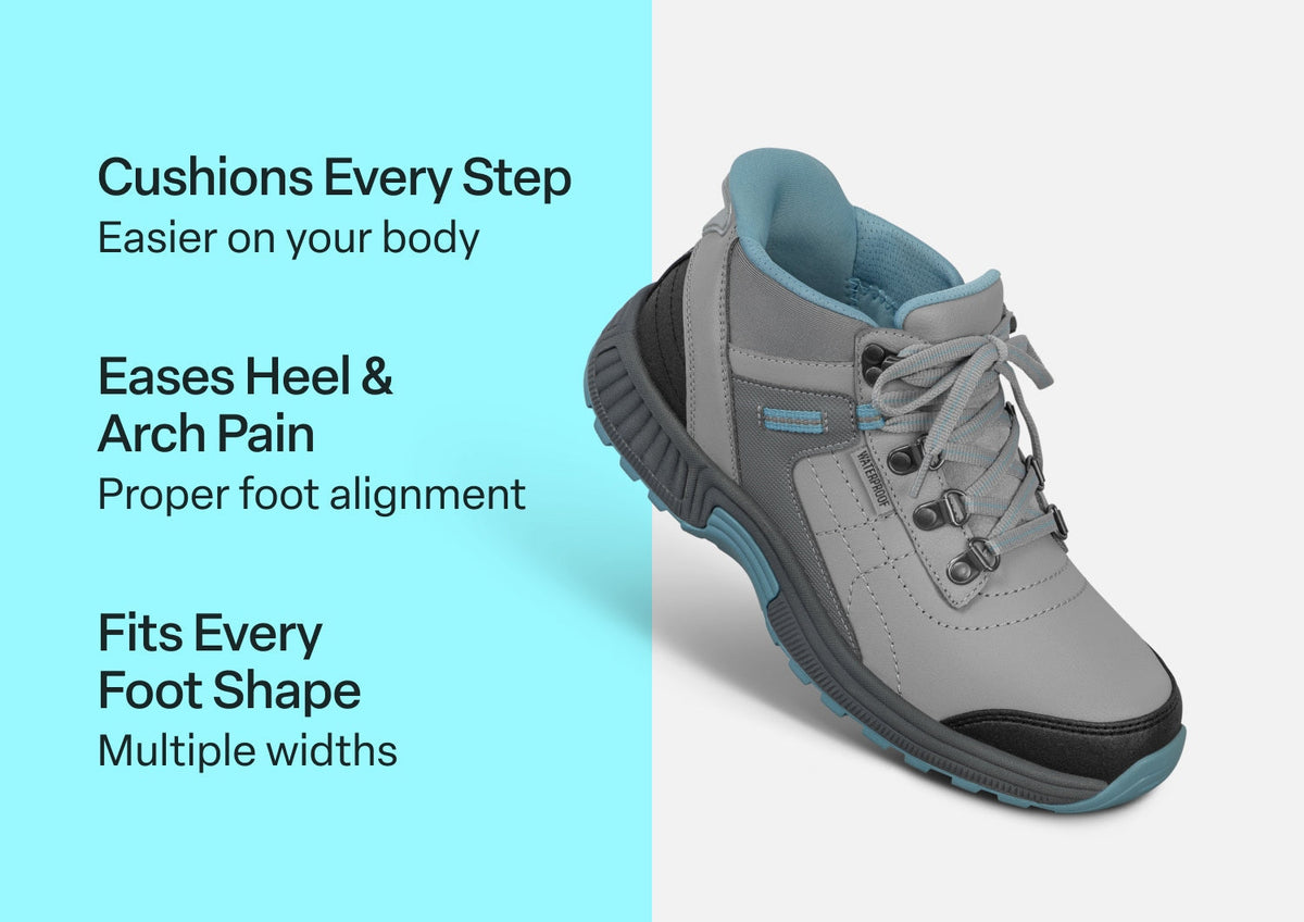 Orthofeet Carmel Hands-Free Waterproof (Women's) - Gray 01