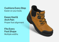 Orthofeet Quartz Hands-Free Work Boots (Women's) - Wheat 01