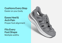 Orthofeet Venus Hands-Free (Women's) - Gray 01