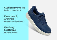 Orthofeet Wander Hands-Free (Women's) - Navy 01