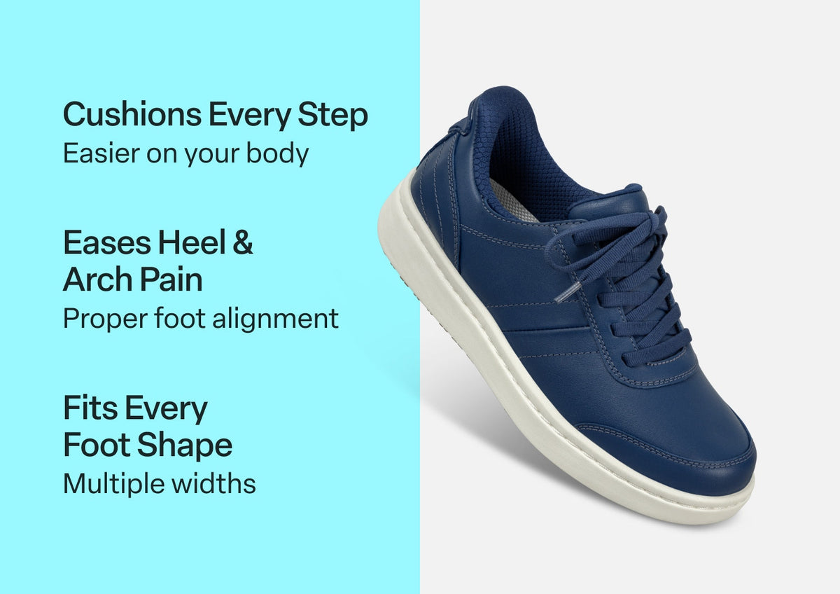 Orthofeet Wander Hands-Free (Women's) - Navy 01