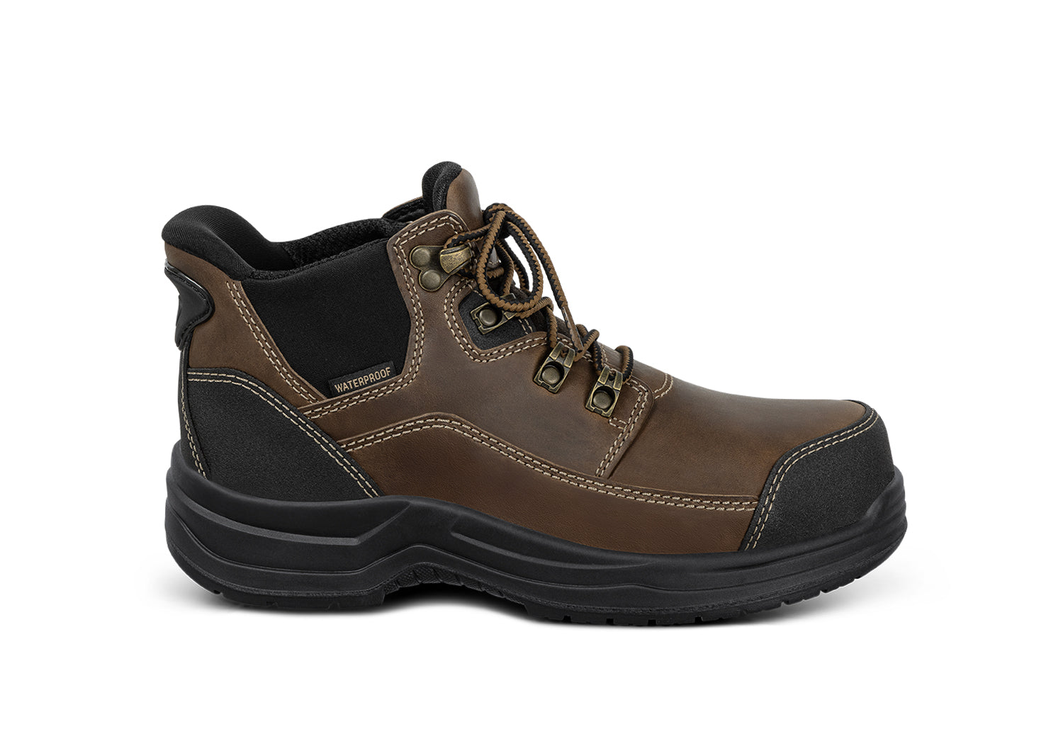 Orthofeet Quartz women's waterproof hands-free work boot in brown