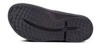 OOFOS OOahh Slide 1100 in black, outsole tread pattern
