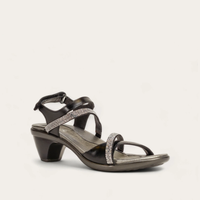 Naot Innovate - Black Madras Lthr/Black w/ Clear Rhinestones 106