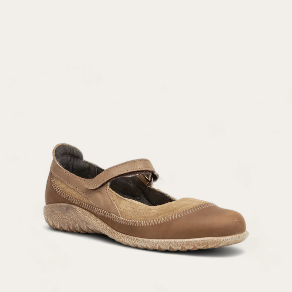 Naot Kirei - Almond Suede/Bark Nubuck/Soft Stone Lthr 104