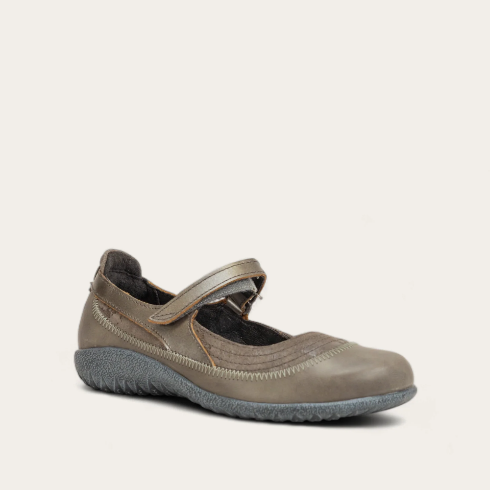 Naot Kirei - Foggy Gray Lthr/Gray Marble Suede//Mirror Lthr 105