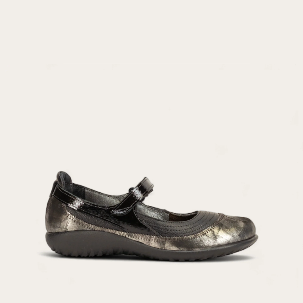 Naot Kirei - Soft Black Lthr/Metallic Onyx Lthr/Black Luster Lthr 111