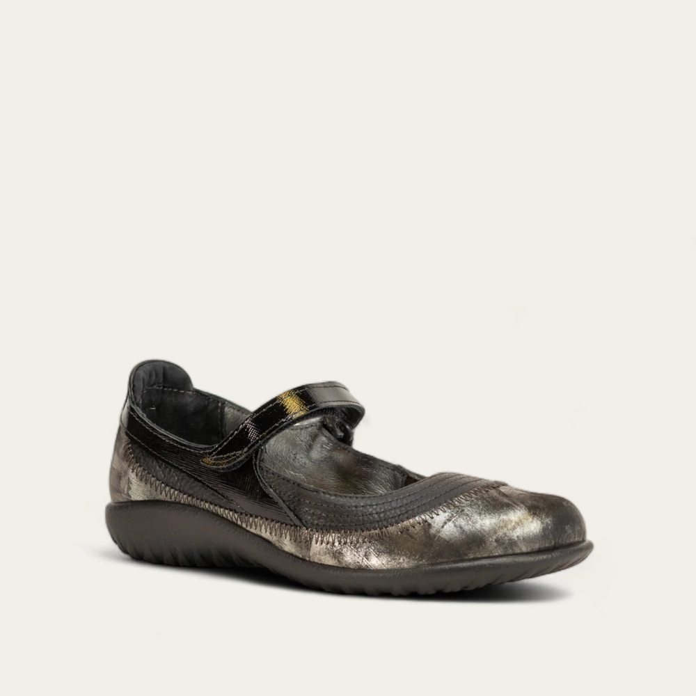Naot Kirei - Soft Black Lthr/Metallic Onyx Lthr/Black Luster Lthr 111